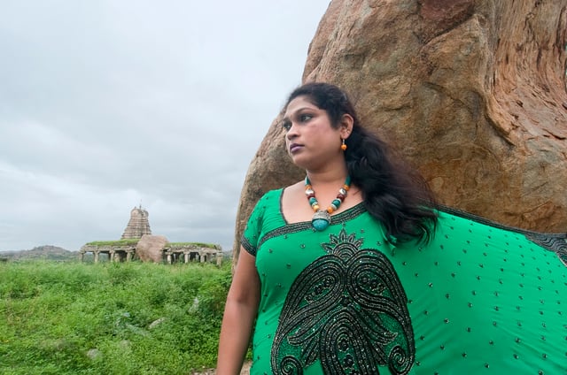 Historical ruins of Hampi, illustrating the remnants of ancient architecture and culture.